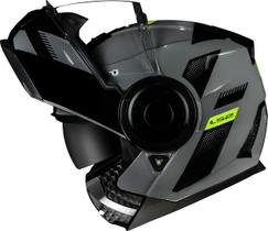Capacete Ls2 Scope Max Ff902 Cinza Amarelo Fluor Robocop Capacete Ls2 Scope Max Ff902 Cinza Amarelo Fluor Robocop