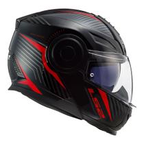 Capacete ls2 scope skid vermelho