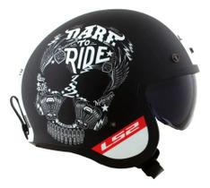 Capacete Ls2 Spitfire Inky Preto Branco Fosco Capacete Ls2 Spitfire Inky Preto Branco Fosco