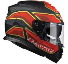 Capacete Ls2 Storm Ff800 Foggy Preto Vermelho Fosco