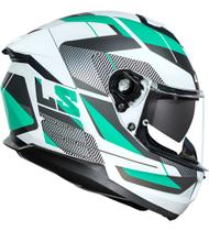 Capacete Ls2 Stream 2 Ff808 Branco Verde Brilho Capacete Ls2 Stream 2 Ff808 Branco Verde Brilho