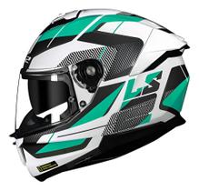 Capacete Ls2 Stream 2 Ff808 C/ Oculos Ciano Fosco
