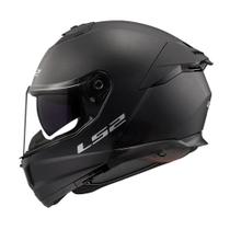 Capacete LS2 Stream II FF808 Monocolor Preto Fosco Com Óculos Solar
