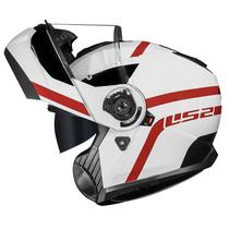 Capacete Ls2 Strobe 2 FF908 Autox Branco Robocop Articulado