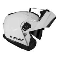 Capacete LS2 Strobe II FF908 Monocolor Branco Brilhante Masculino e Feminino