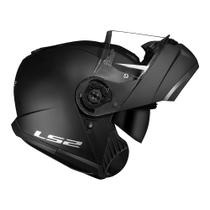 Capacete LS2 Strobe II FF908 Monocolor Matte Black Preto Fosco Masculino e Feminino