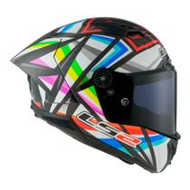 Capacete ls2 thunder c gp flash preto