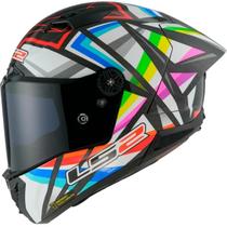 Capacete LS2 Thunder Carbon GP Flash Preto