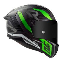 Capacete ls2 thunder carbon supra verde