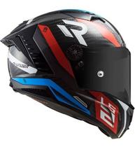 Capacete Ls2 Thunder Supra - Azul/vermelho