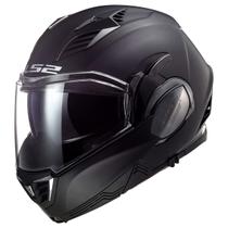 Capacete LS2 Valiant II Blackout Modular Matte Black Small