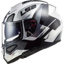 capacete ls2 vector evo ff397 automat branco/cinza 58/m
