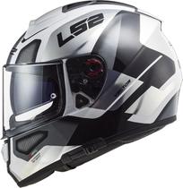 Capacete Ls2 Vector FF397 Evo Automat Branco Prata