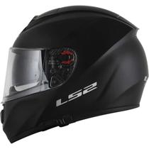 Capacete ls2 vector ff397 preto fosco n60/l tricomposto masculino feminino esportivo urbano touring