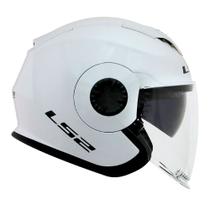 Capacete ls2 verso monocolor branco