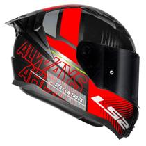 Capacete ls2 vigo shift jeans titanium vermelho masculino feminino