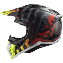 Capacete Ls2 X Force Barrier Carbono Motocross Trilha