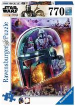 Capacete Mandaloriano Puzzle Ravensburger Star Wars 770 unidades