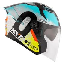 Capacete Masculino Aberto KYT TTR Jet Foggia Misano 2022