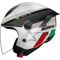 Capacete Masculino Aberto Norisk Neo Grand Prix Itália Moto