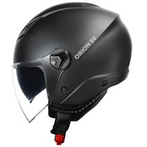 Capacete Masculino Aberto Norisk Orion Preto Fosco Oculos