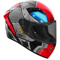 Capacete Masculino Airoh Connor Bot Esportivo Moto Vermelho