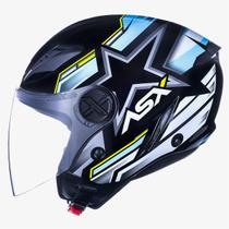 Capacete Masculino Asx Aberto City Air Pilot Estela Moto Capacete Masculino Asx Aberto City Air Pilot Estela Moto