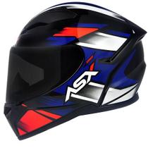 Capacete Masculino Asx City Start Azul Esportivo Fechado