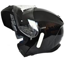 Capacete Masculino Axxis Gecko SV Robocop Preto Escamoteavel