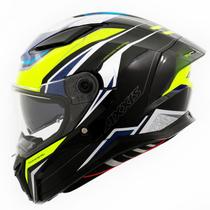 Capacete Masculino Axxis Panther Thorn Amarelo Oculos Moto
