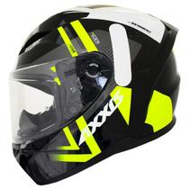 Capacete Masculino Axxis Segment Leders Amarelo Moto Fechado