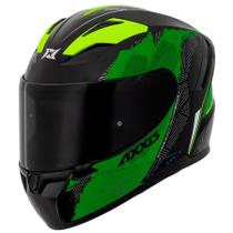 Capacete Masculino Axxis Segment Now Verde Moto Fechado