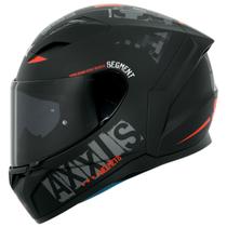 Capacete Masculino Axxis Segment Nyc Preto Fosco Moto Fem