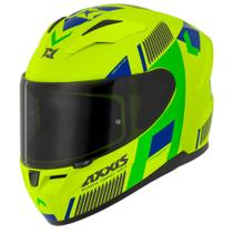 Capacete Masculino Axxis Segment Selector Verde Moto Fechado