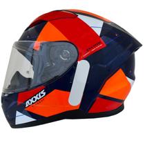 Capacete Masculino Axxis Segment Switch Laranja Moto Fechado
