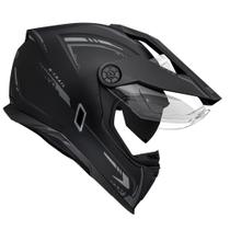 Capacete Masculino Bieffe B-Trail Authentic Preto Fosco Moto