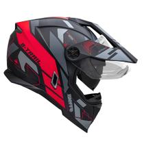Capacete Masculino Bieffe B-Trail Conquest Preto Fosco Moto