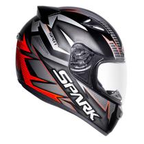 Capacete Masculino Ebf Spark New Spark Spot Vermelho Fosco Moto Capacete Masculino Ebf Spark New Spark Spot Vermelho Fosco Moto