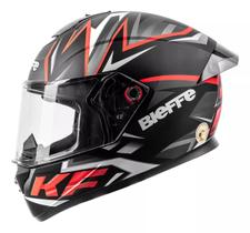 Capacete Masculino Fechado Bieffe B12 Kf Preto Aerofolio