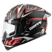 Capacete Masculino Fechado Bieffe B12 Kf Preto Aerofolio