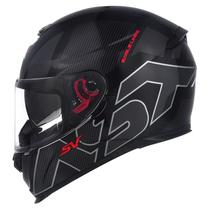 Capacete Masculino Feminino Asx Eagle Sv Lines Preto Moto