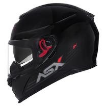 Capacete Masculino Feminino Asx Eagle Sv Preto Brilho Oculos