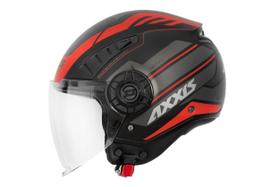 Capacete Masculino Feminino Axxis Aberto Preto Moto Metro