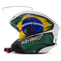 Capacete Masculino & Feminino Brasil Patriota New Liberty 3 Moto Aberto Pro Tork