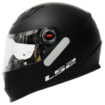 Capacete Masculino Feminino Fechado Ls2 ff358 Monocolor Preto Fosco