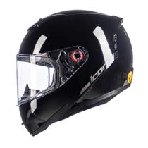 Capacete Masculino Feminino Fechado Peels Icon Preto Brilho Capacete Masculino Feminino Fechado Peels Icon Preto Brilho