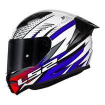 Capacete Masculino Feminino Moto Ls2 FF810 Vigo Flight Azul