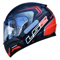 Capacete Masculino Ls2 FF353 Doom Vermelho Esportivo Moto