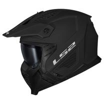 Capacete Masculino Ls2 Of606 Drifter Preto Fosco 4 em 1 Moto