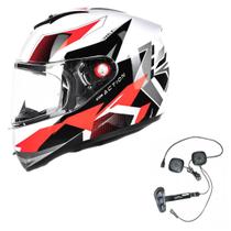Capacete Masculino Moto Peels Icon Action Branco Smart trip